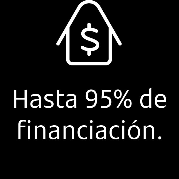 Hasta 95% de financiación